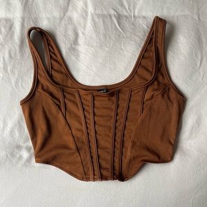 Brown Corset Top